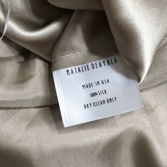 Natalie Deayala drape back silk column dress. NWT - Picture 12 of 12